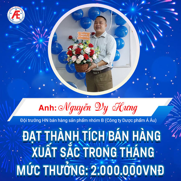 Giải nhì: Anh Nguyễn Việt Hưng   Đội trưởng Hà nội bán hàng sản phẩm nhóm B 